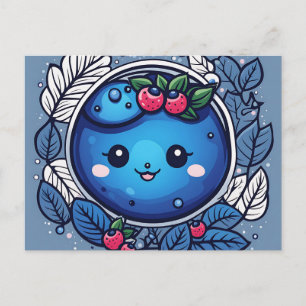 Carte Postale Fruits mignons Blueberry délice