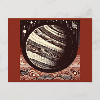 Carte Postale FSF Jupiter Woodcut 2
