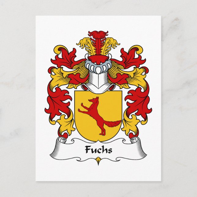 Carte Postale Fuchs Family Crest (Devant)