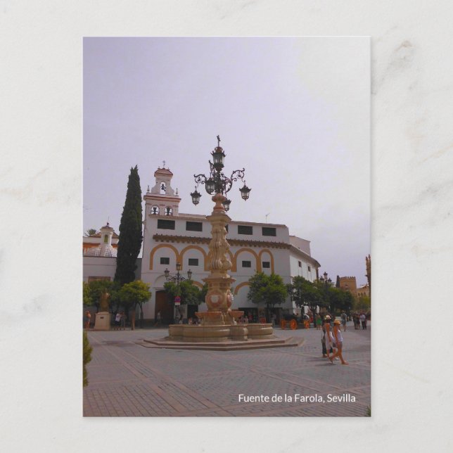 Carte Postale Fuente de la Farola, Séville (Devant)