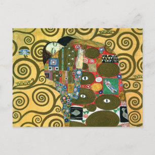 Carte Postale Fulfillment aka The Embrace par Gustav Klimt