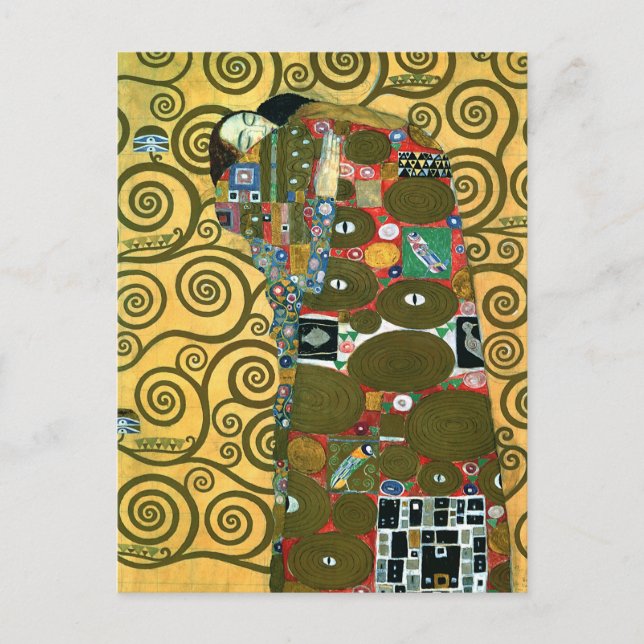Carte Postale Fulfillment aka The Embrace par Gustav Klimt (Devant)