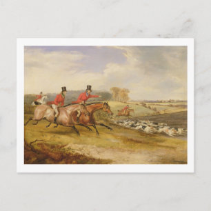 Carte Postale Full Cry, Bachelor's Hall, 1835 (huile sur toile)