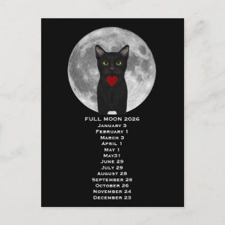 Carte Postale Full Moon  Cat 2026  Postcard