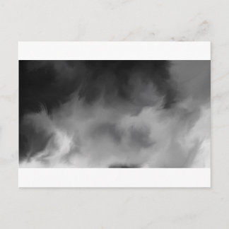 Carte Postale Fumée brumeuse grise.