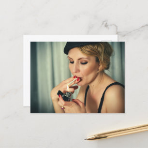 Carte Postale Fumée rétro