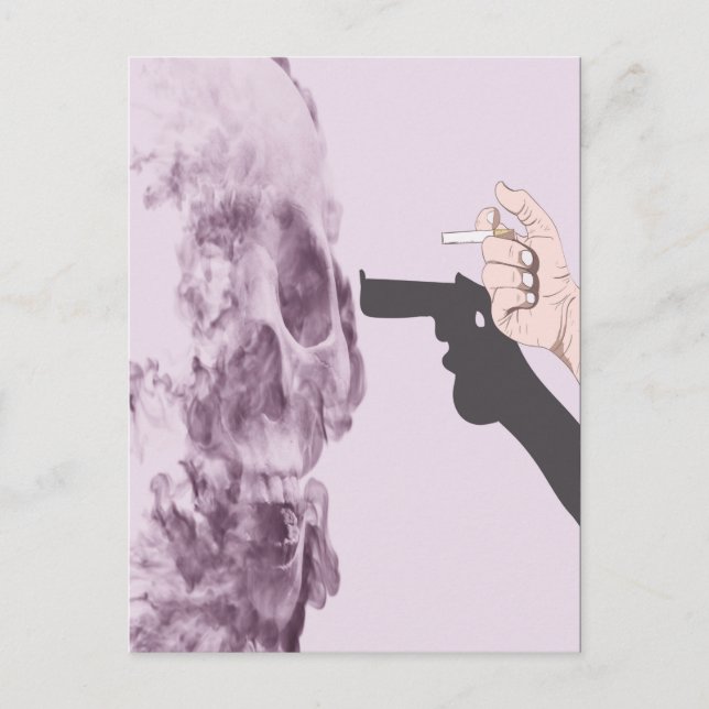 Carte Postale Fumer vous fait du mal, art mural imprimable (Devant)