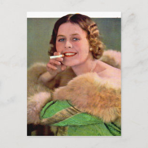 Carte Postale fumeuse des années 1930