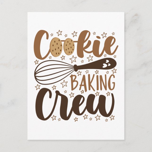 Carte Postale Fun Cookie Baking Creative (Devant)