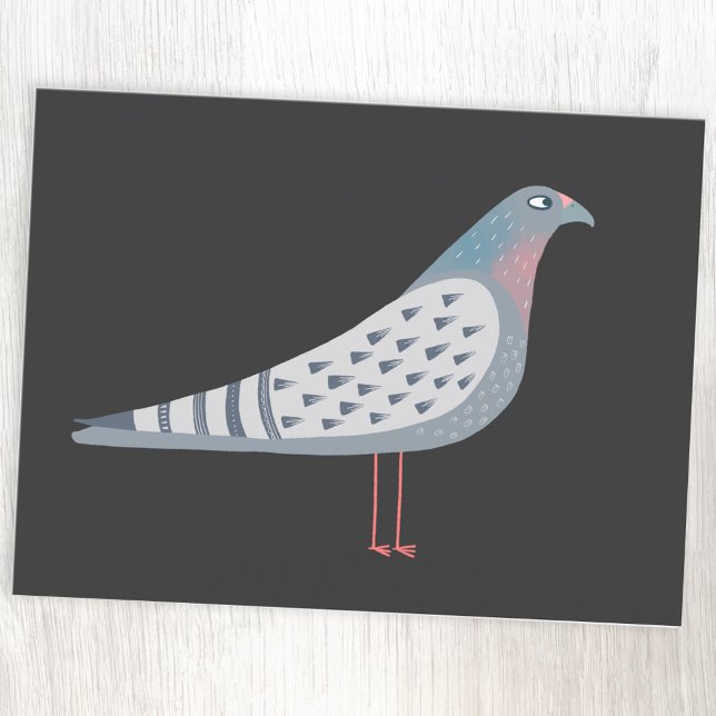 Carte Postale Fun Pigeon Bird (Fun pigeon postcard for bird lovers)