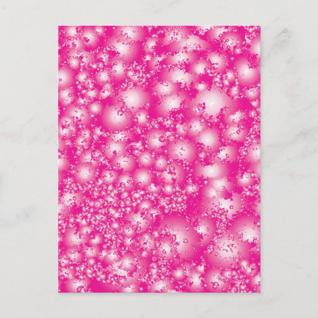 Carte Postale Fun PINK Abstrait Encre Super motif (Devant)