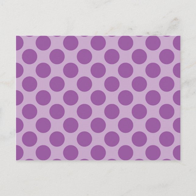 Carte Postale Fun Purple sur Purple Pois Cadeaux Motif (Devant)