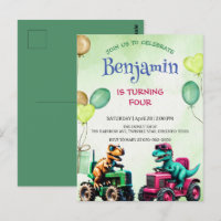 Fun Rawr dinosaure tracteur camion ballon Annivers