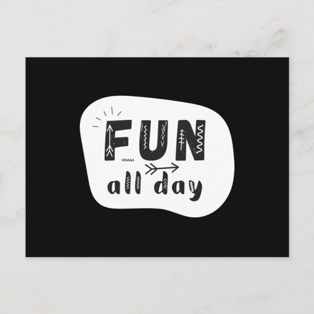 Carte Postale FUN Toute la journée (Devant)