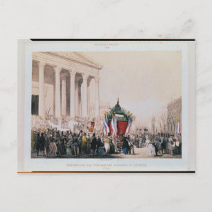 Carte Postale Funérailles des victimes de la Madeleine