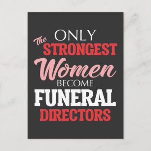 Carte Postale Funéraire Funny Directeur Femme Mortician Maman