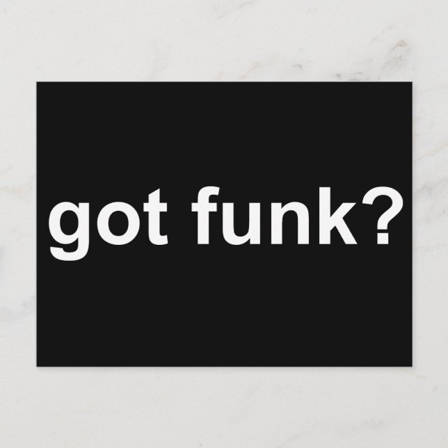 Carte Postale Funk Black (Devant)