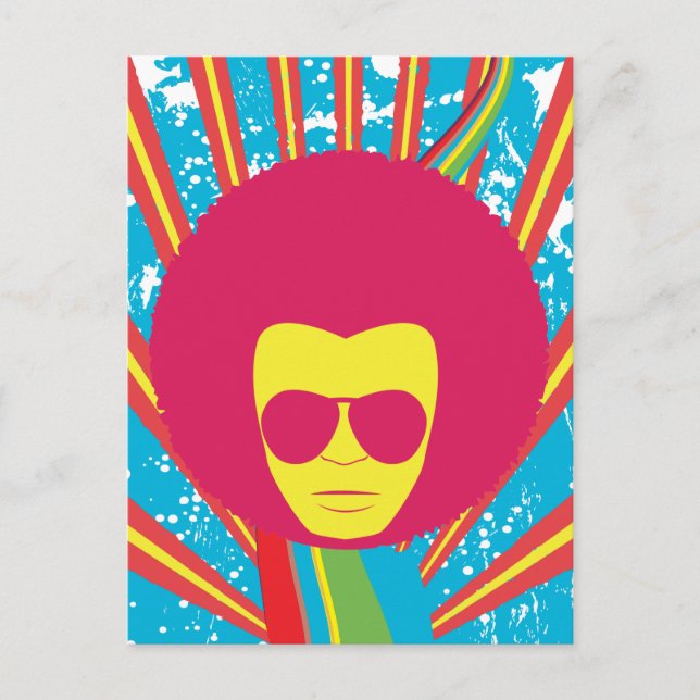 Carte Postale Funk ~ Funky Soul Disco Man (Devant)