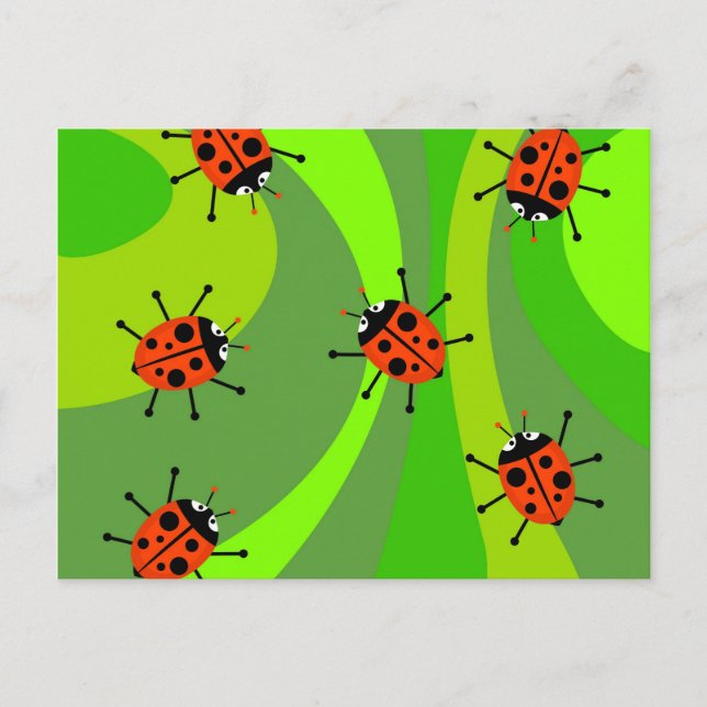 Carte Postale Funky Ladybugs (Devant)
