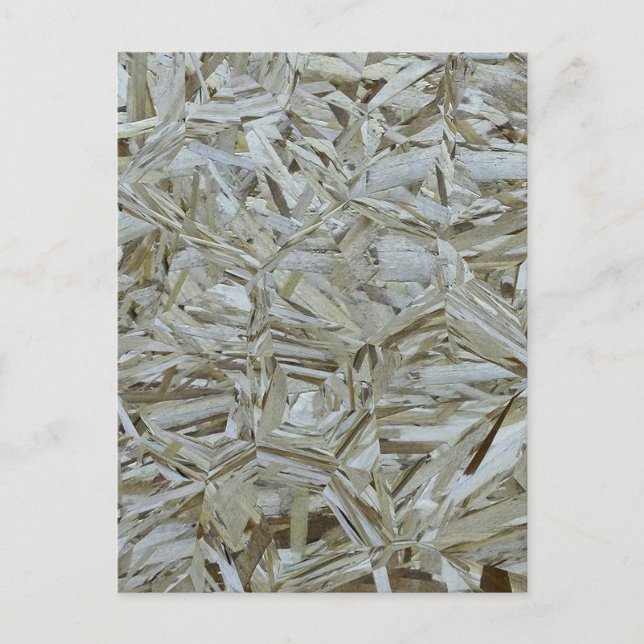 Carte Postale Funky OSB Texture Construction Chipwood (Devant)