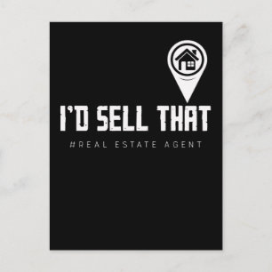 Carte Postale Funky Property Broker Fun Real Estate Agent