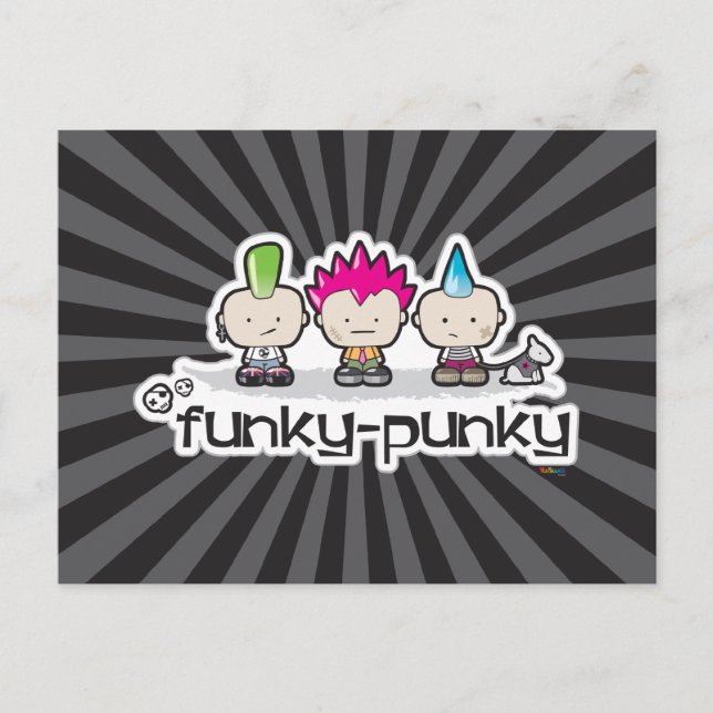 Carte Postale Funky Punky (Devant)