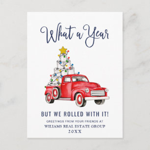 Carte Postale Funky What a Year Christmas Corporate