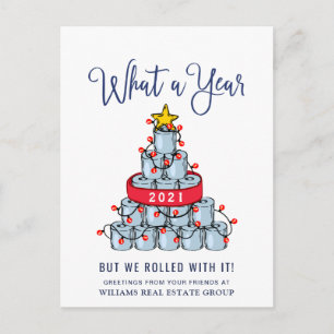Carte Postale Funky What a Year Christmas Corporate