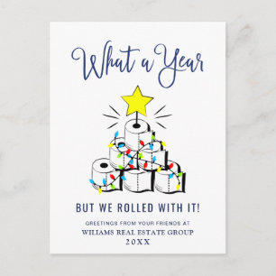 Carte Postale Funky What a Year Christmas Corporate