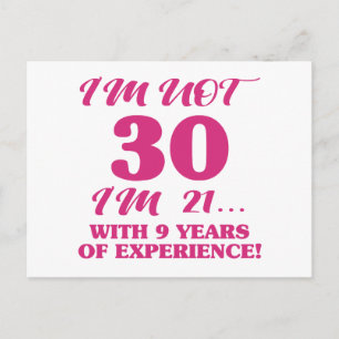 Carte Postale Funny 30e anniversaire