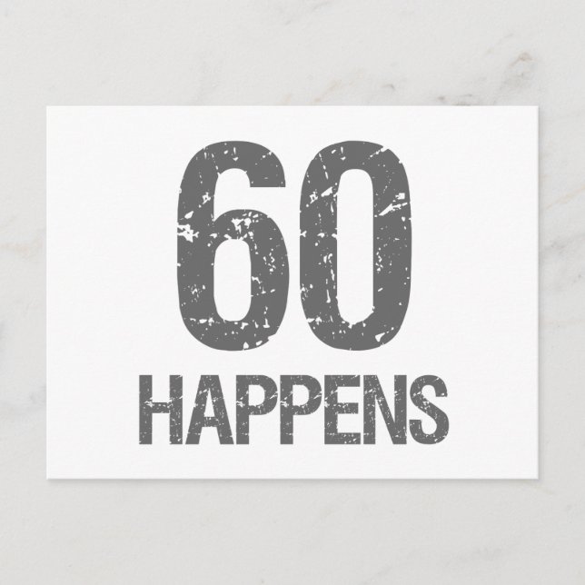 Carte Postale Funny 60e anniversaire (Devant)