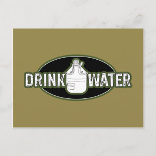 Carte Postale Funny Army "Boire de l'eau"