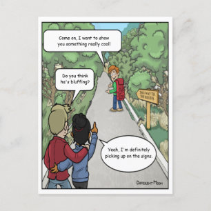 Carte postale Funny Bluff