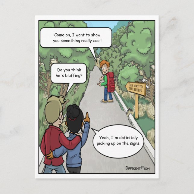 Carte postale Funny Bluffant (Devant)