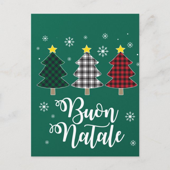 Carte Postale Funny Buon Natale Italie Noël Vacances Italien Chr (Devant)