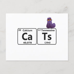 Carte Postale Funny Cats Periodic Table Elements Funny Science T