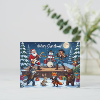 Carte Postale Funny Christmas Concert