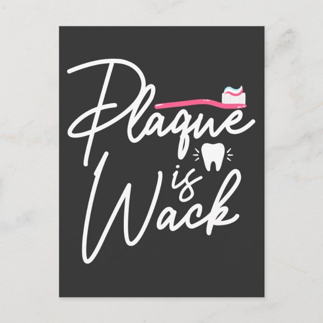 Carte Postale Funny Dentistry Plaque Dental Assistant (Devant)