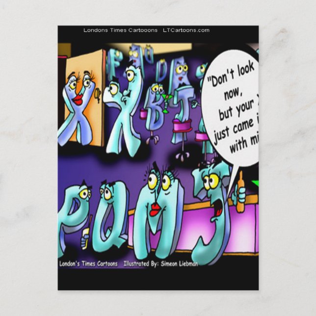 Carte Postale Funny Divorce My Ex (Devant)