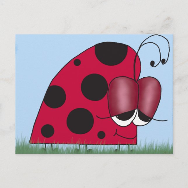 Carte Postale Funny et Euphoric Ladybug (Devant)
