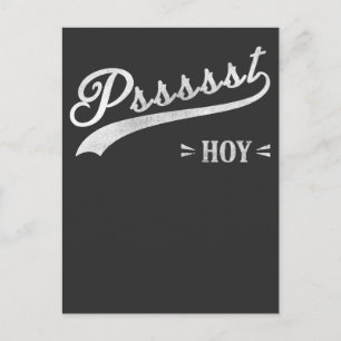 Carte Postale Funny Filipino Psst Hoy Distressed Script Cadeau
