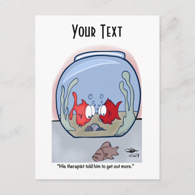 Carte postale Funny Fish Story (Devant)