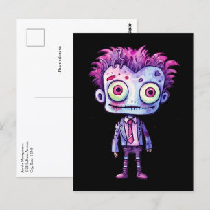 Carte Postale Funny Frankenstein Monster Halloween Fun