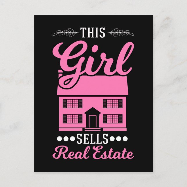 Carte Postale Funny Immobilier Agent Investisseur immobilier (Devant)