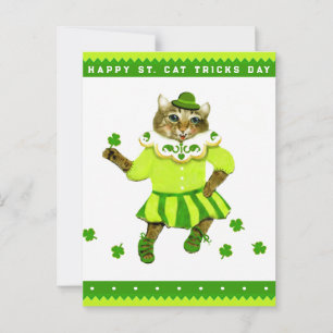 Carte Postale Funny Irish Cat Irlande