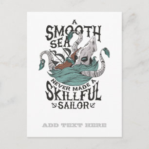 Carte Postale Funny Kraken Sailor Seaman Marine Octopus Monster