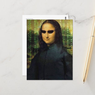 Carte Postale Funny Mona Lisa matrice Leonardo da Vinci