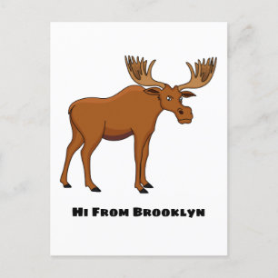 Carte Postale Funny moose