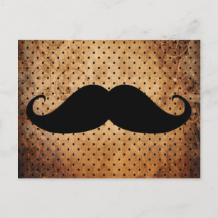 Carte Postale Funny Moustache noire