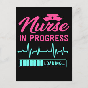 Carte Postale Funny Nursing Future Infirmière inscrite Chargemen